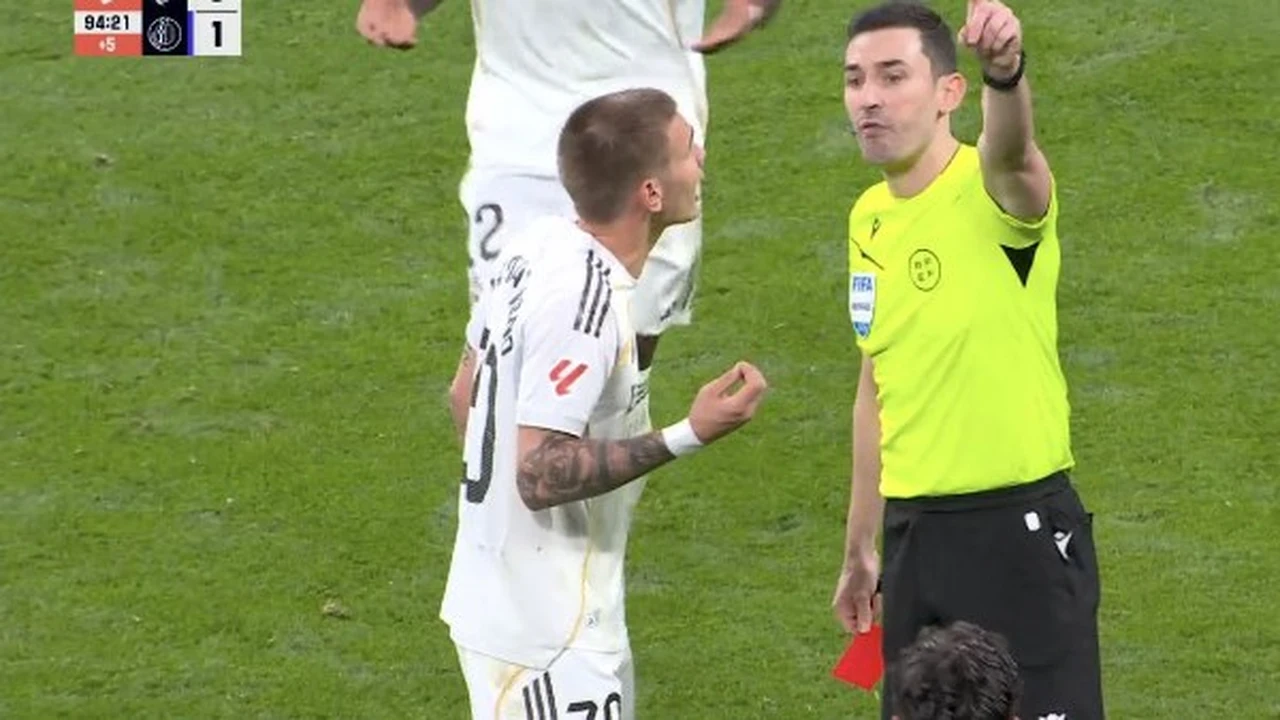 رابطة الليجا توضح أسباب طرد ماستانتونو في مباراة ريال مدريد وخيتافي